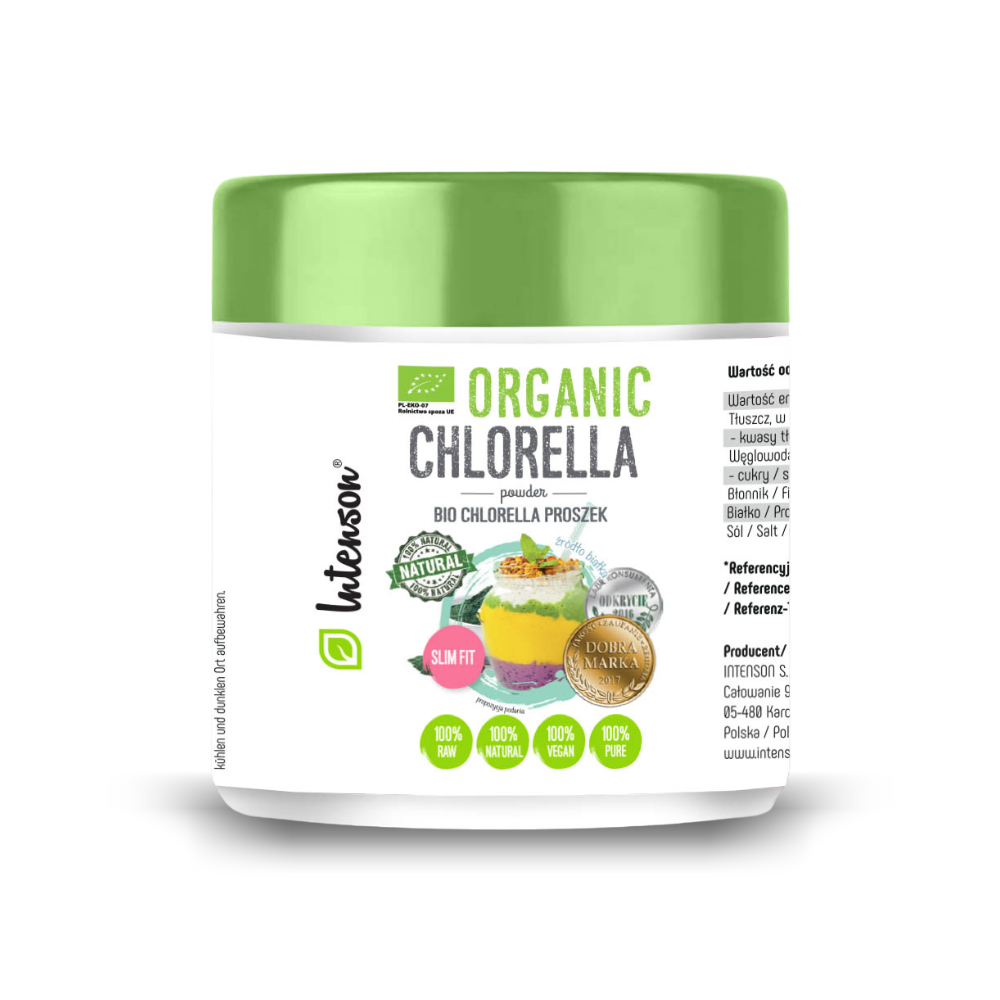 Bio chlorella 100g PREMIUM - Intenson.pl