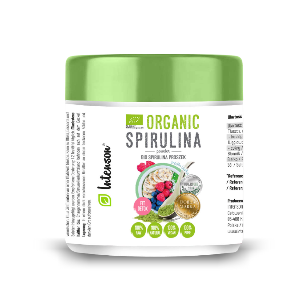 Bio spirulina 100g - Intenson.pl