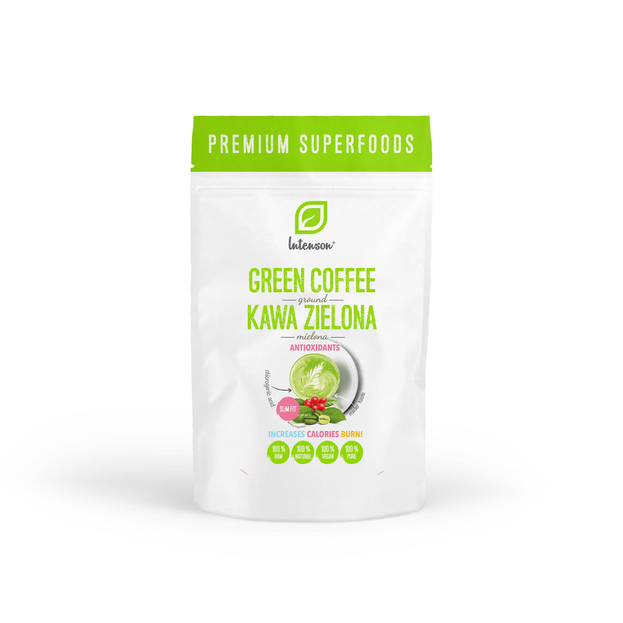 Kawa zielona mielona 250g - Intenson.pl