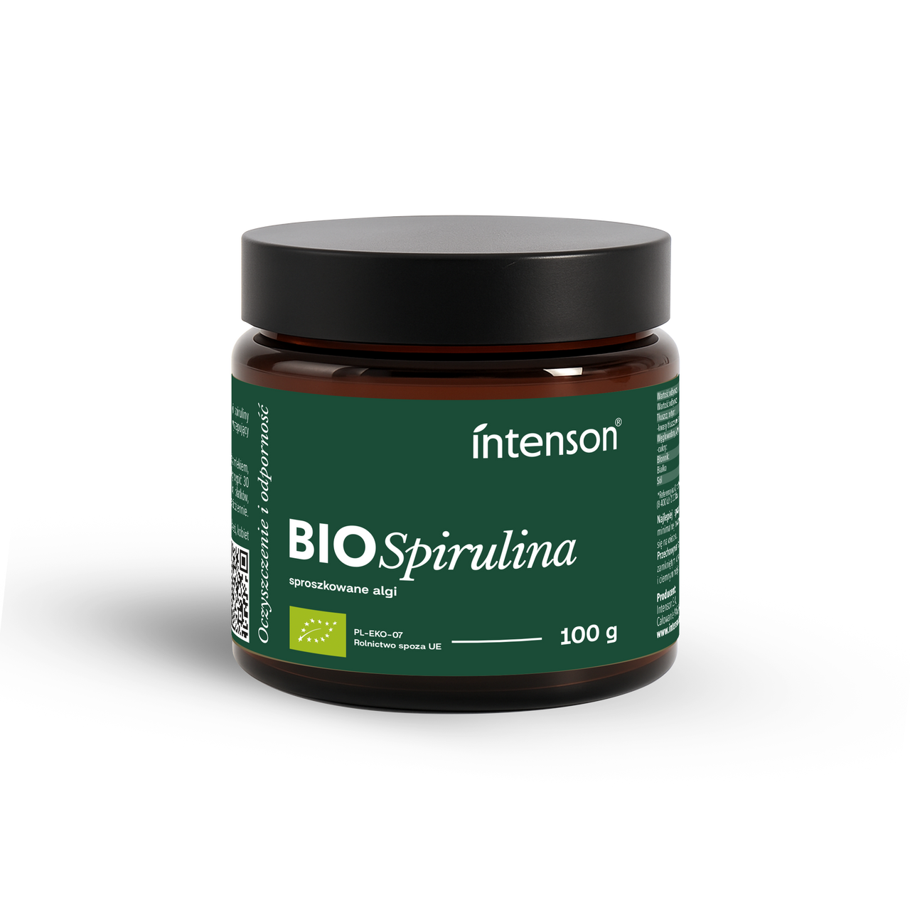 Bio spirulina, 100g - Intenson.pl