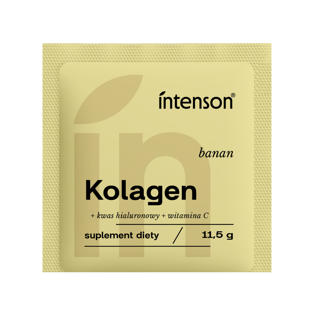 Intenson Kolagen saszetka + witamina C + kwas hialuronowy o smaku banan 11,5 g - Intenson.pl