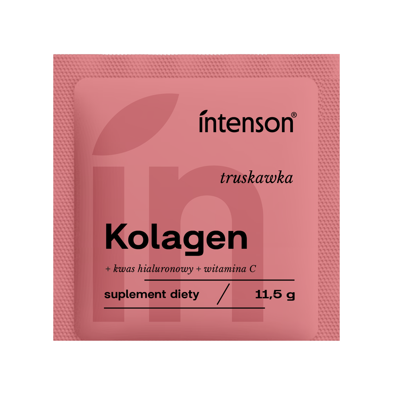 Intenson Kolagen saszetka + witamina C + kwas hialuronowy o smaku truskawka 11,5 g - Intenson.pl