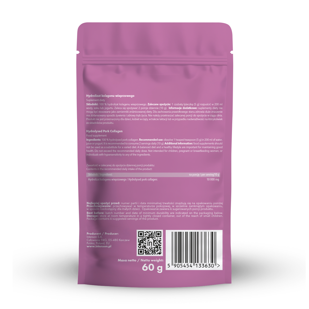 Intenson Kolagen proszek 60g - Intenson.pl