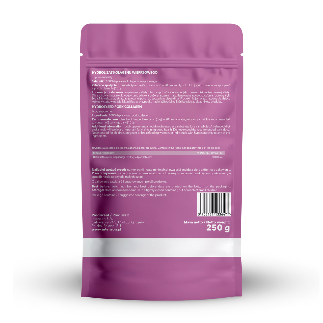 Intenson Kolagen proszek 250g - Intenson.pl