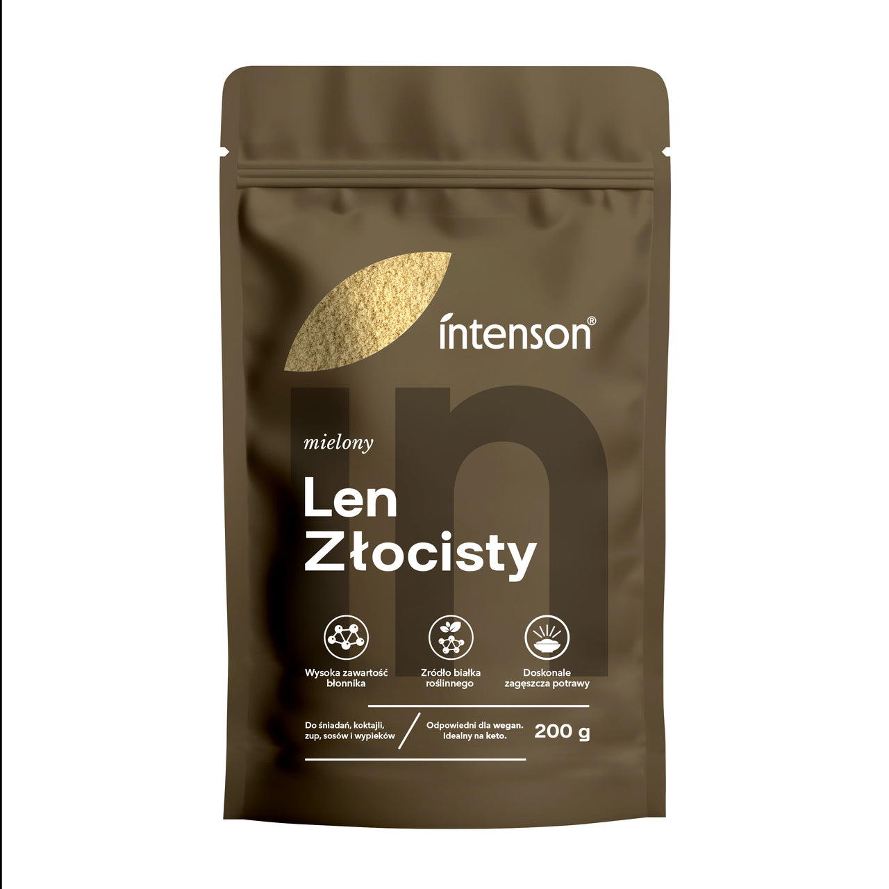 Len złocisty mielony - 200g - Intenson.pl