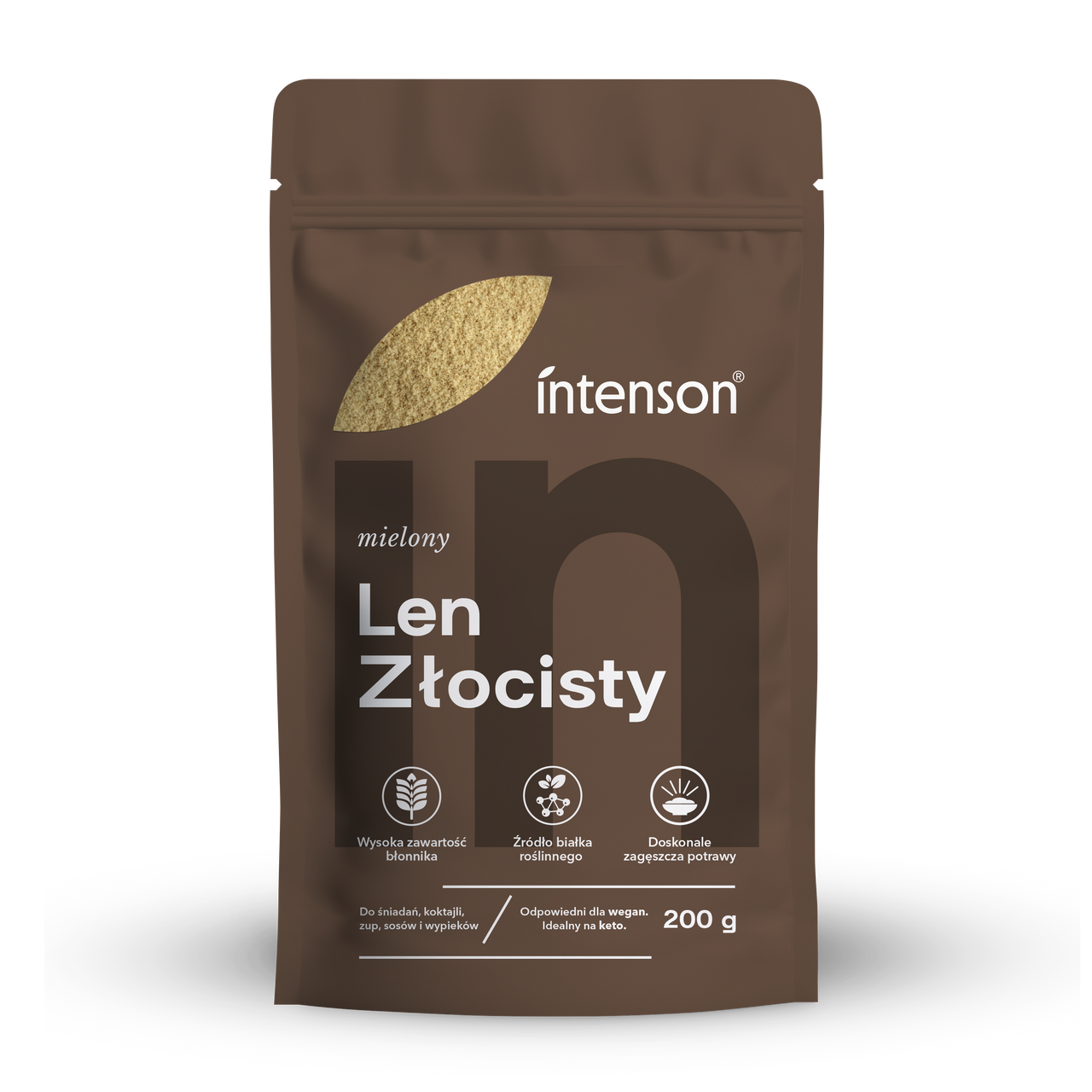 Intenson Len złocisty mielony 200g - Intenson.pl