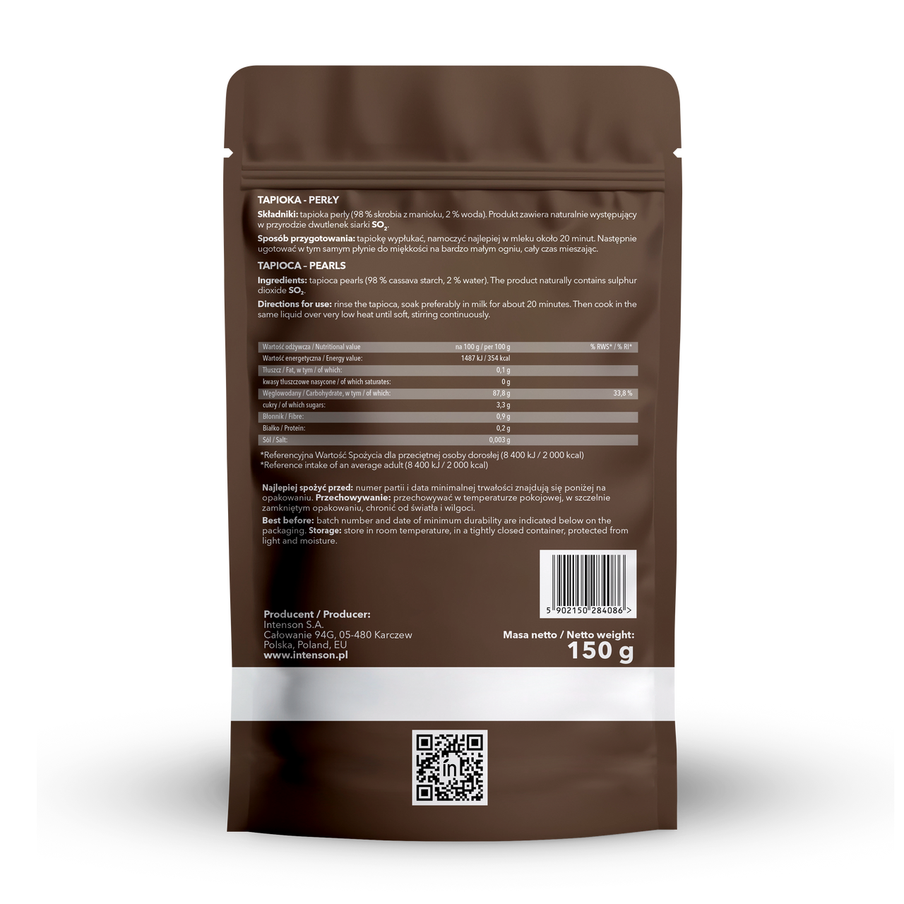 Intenson Tapioka - perły 150g - Intenson.pl