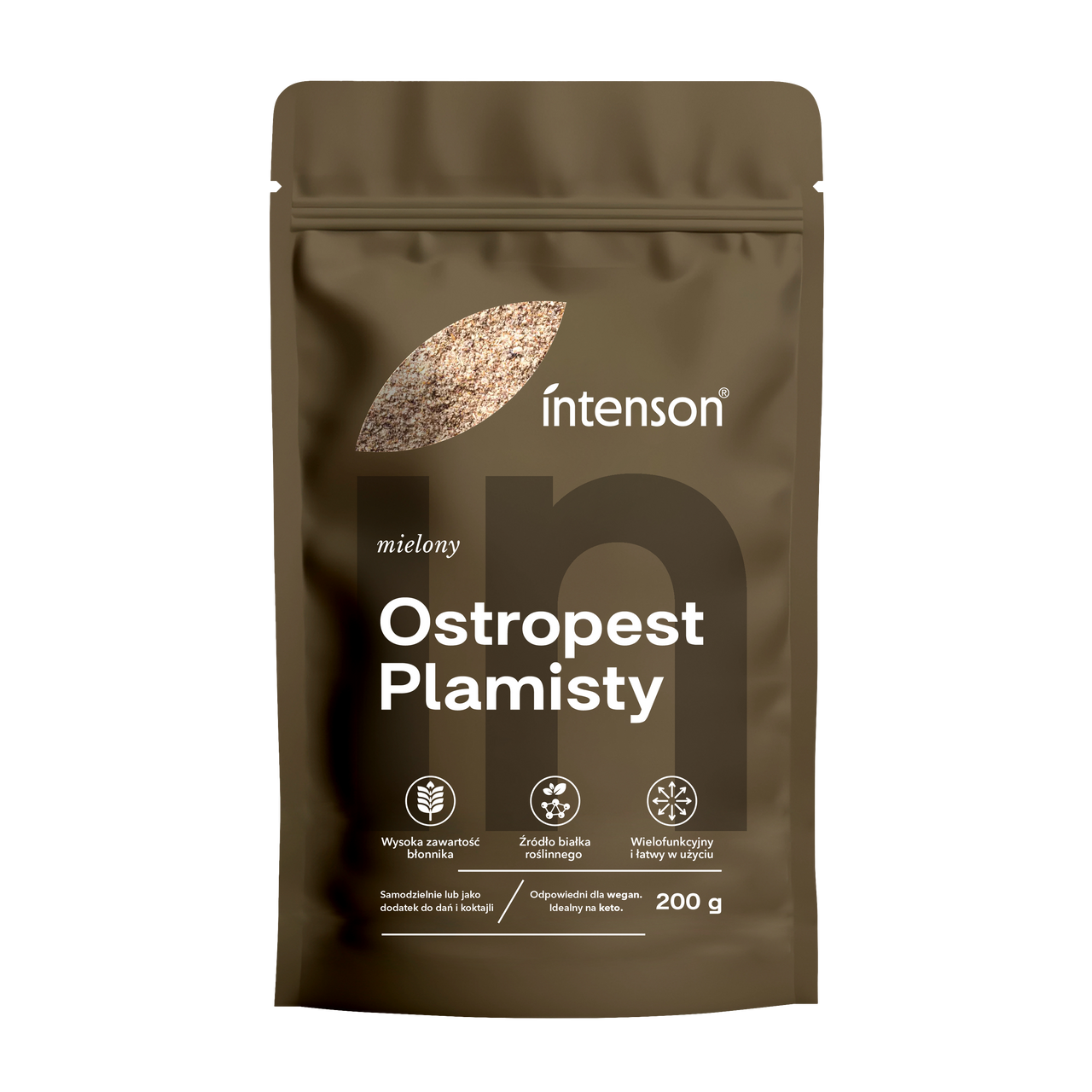 Ostropest plamisty mielony, suplement diety 200g - Intenson.pl