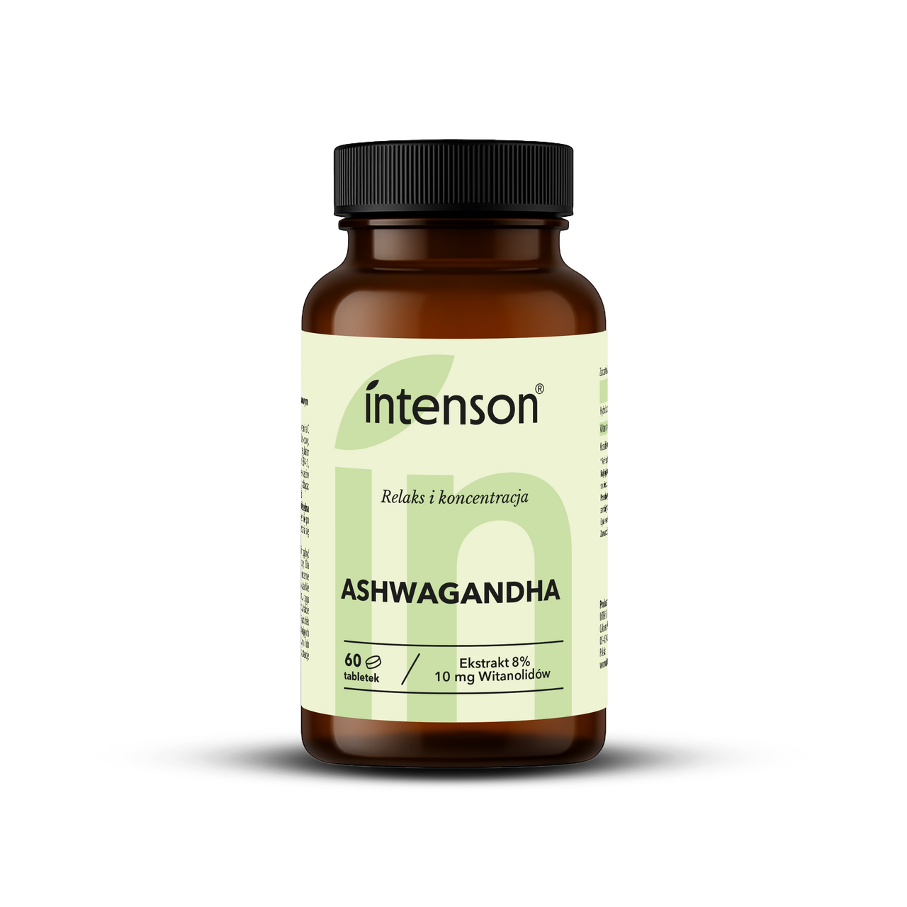 Ashwagandha 10mg witanolidów, 60 tabletek - Intenson.pl