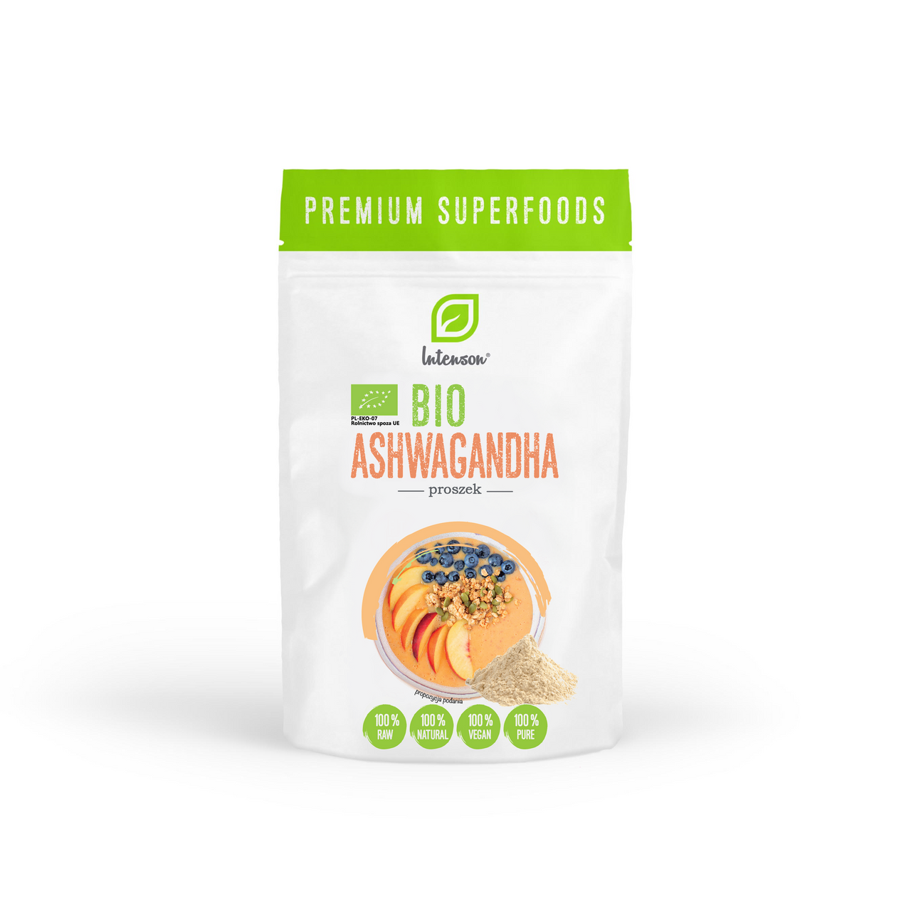 Bio Ashwagandha proszek 90g - Intenson.pl