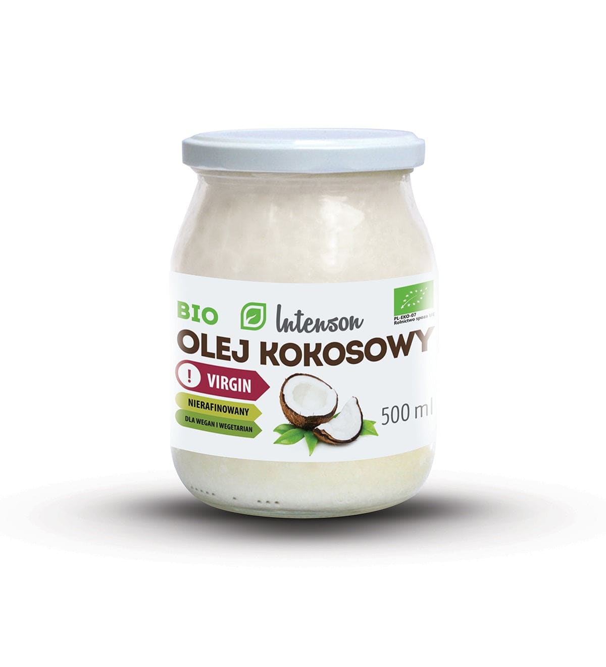 BIO olej kokosowy VIRGIN 500ml - Intenson.pl