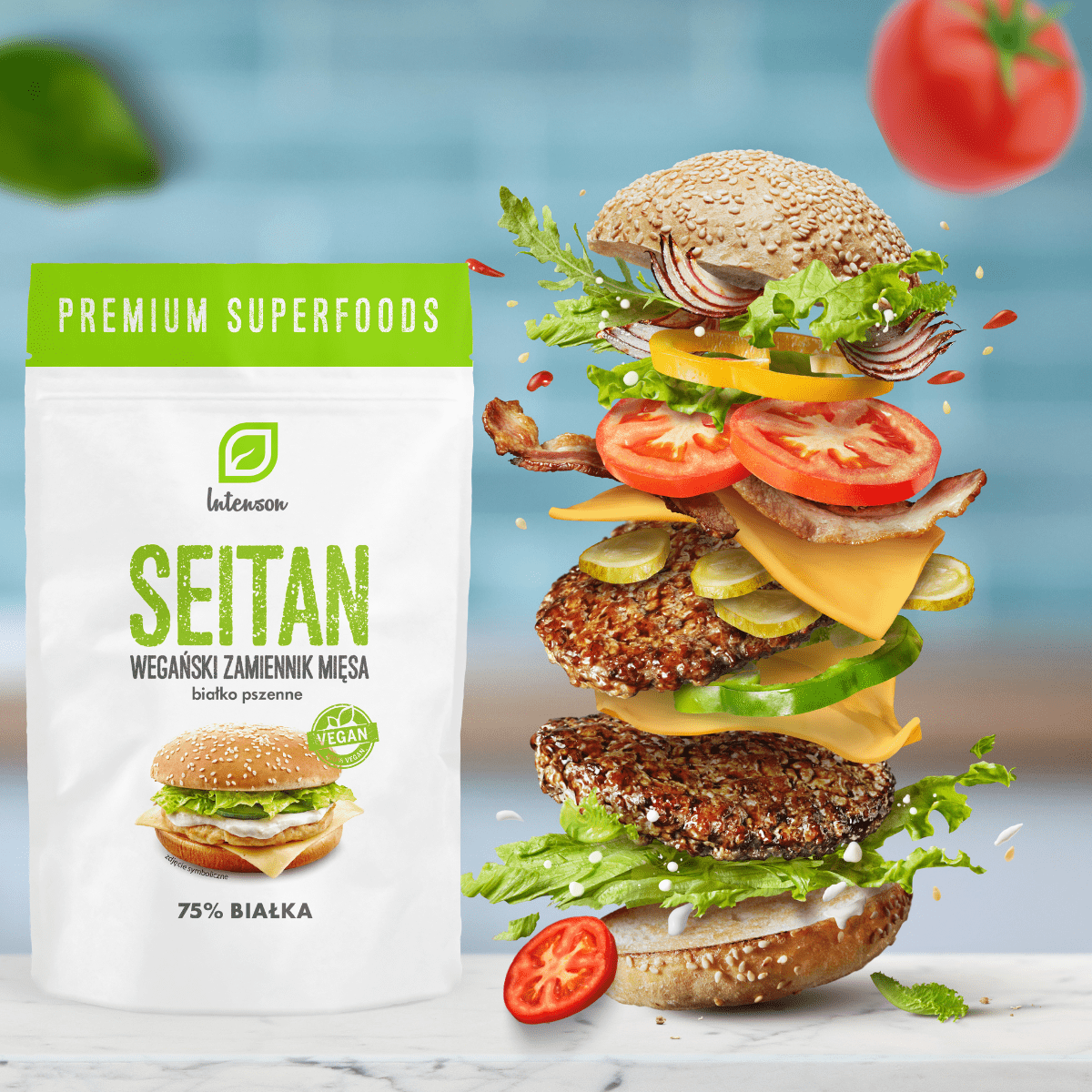 Seitan-Białko pszenne 150g - Intenson.pl