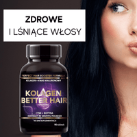 Thumbnail for Kolagen na włosy Better hair  + cynk + biotyna + skrzyp - 90 tabletek - Intenson.pl